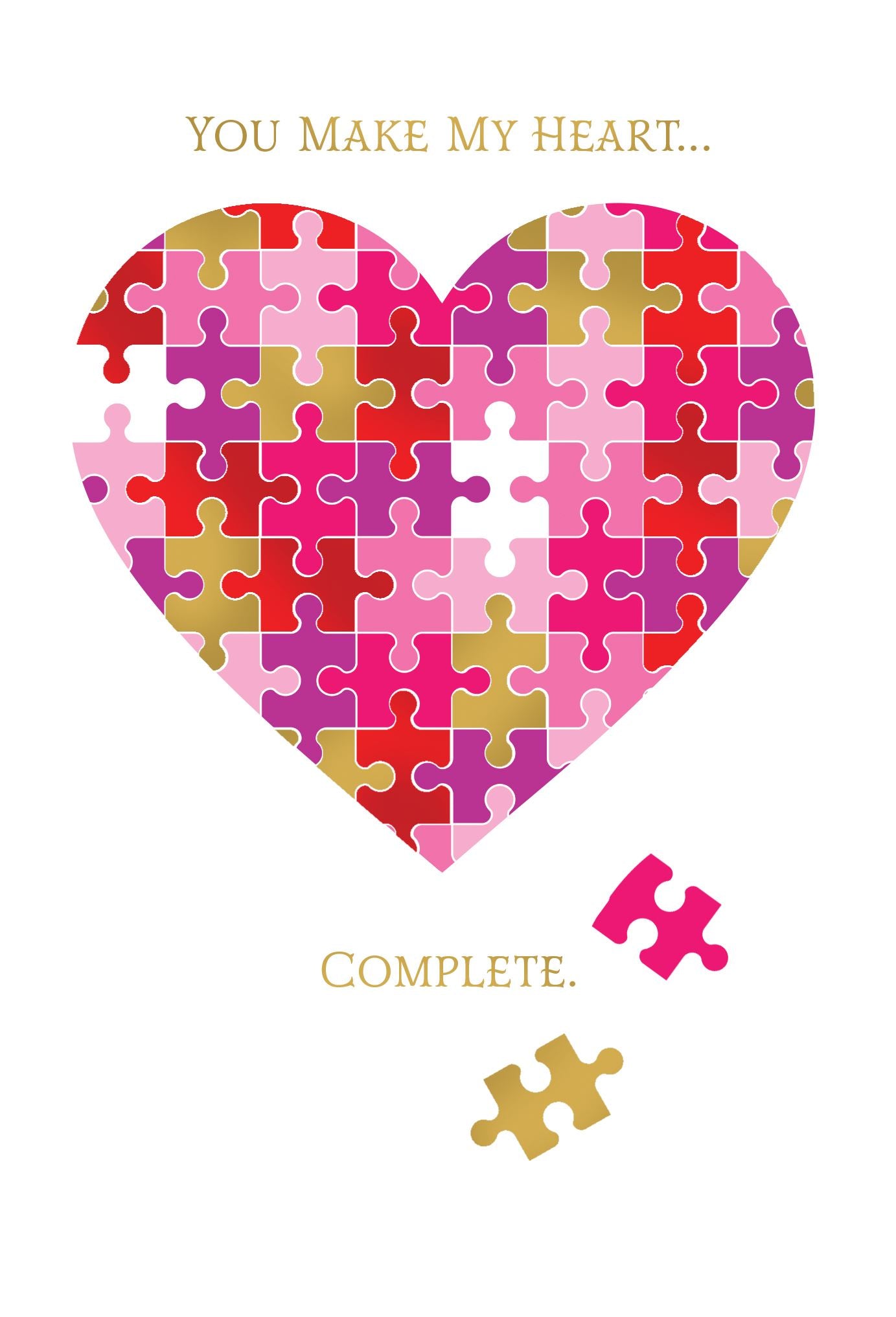 Valentine's Day Puzzle Pieces