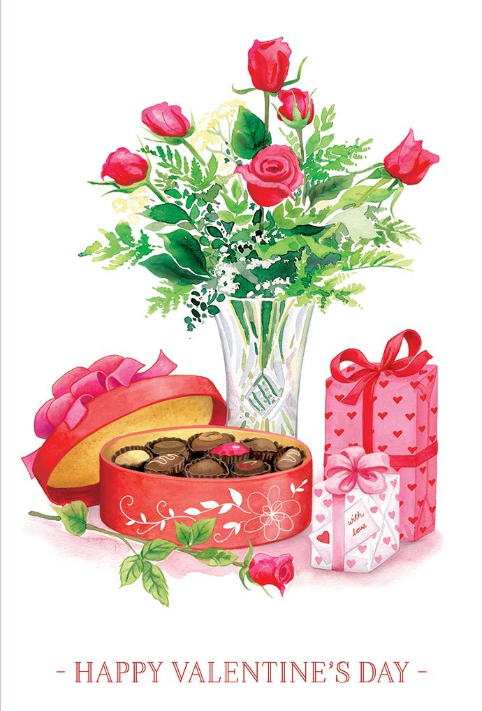 Valentine's Day Candy & Flowers