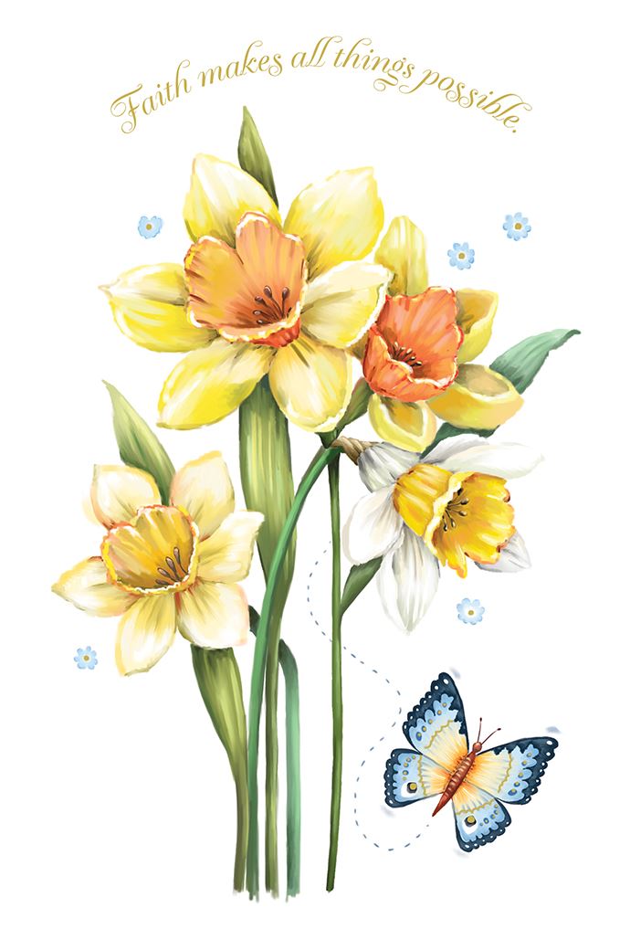 Easter - Religious Bright Daffodils