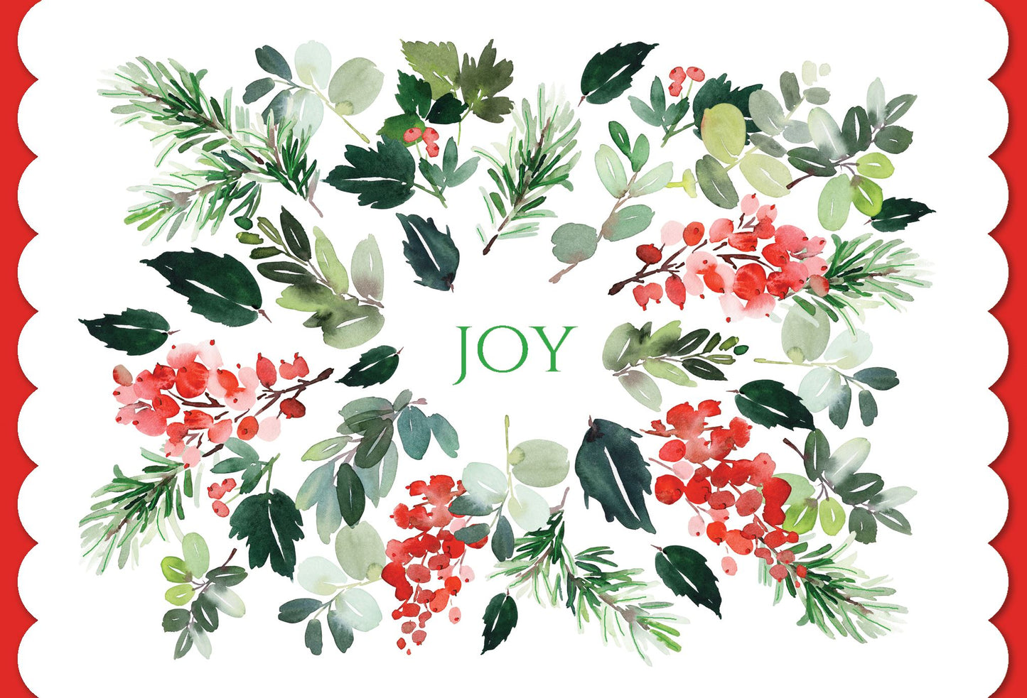 Christmas Card - Joy Holly