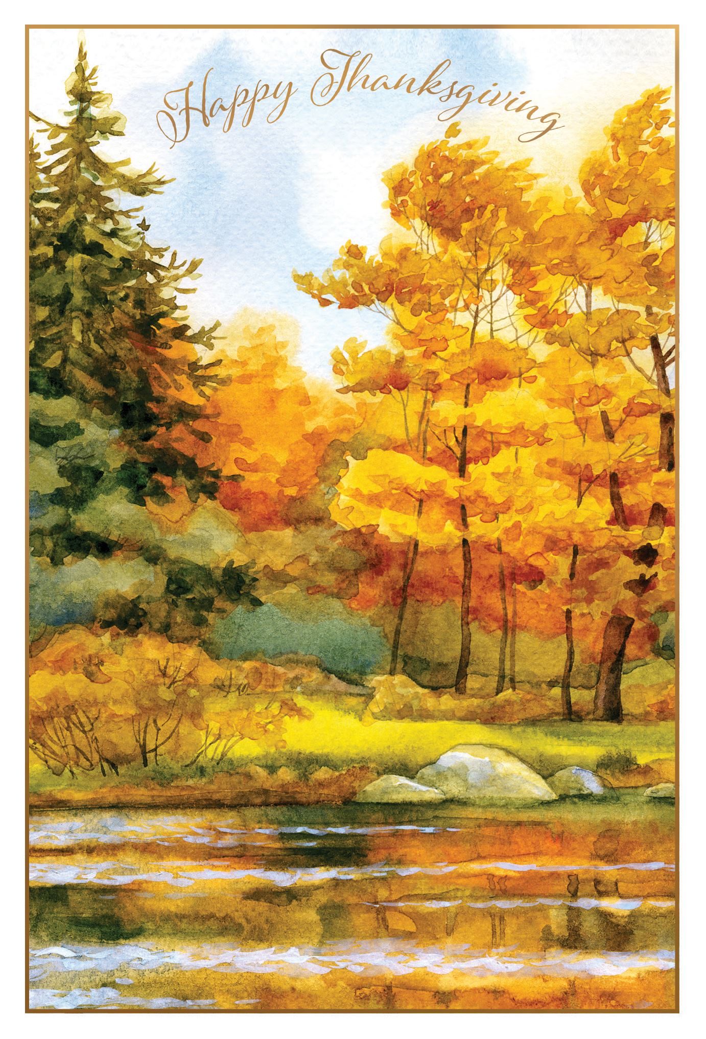 Thanksgiving - Autumn Lakeside