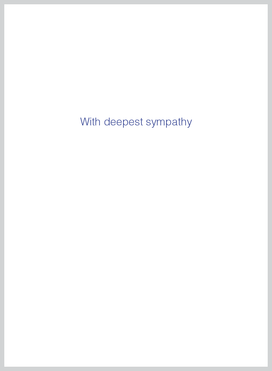 No light, no love Sympathy Greeting Card