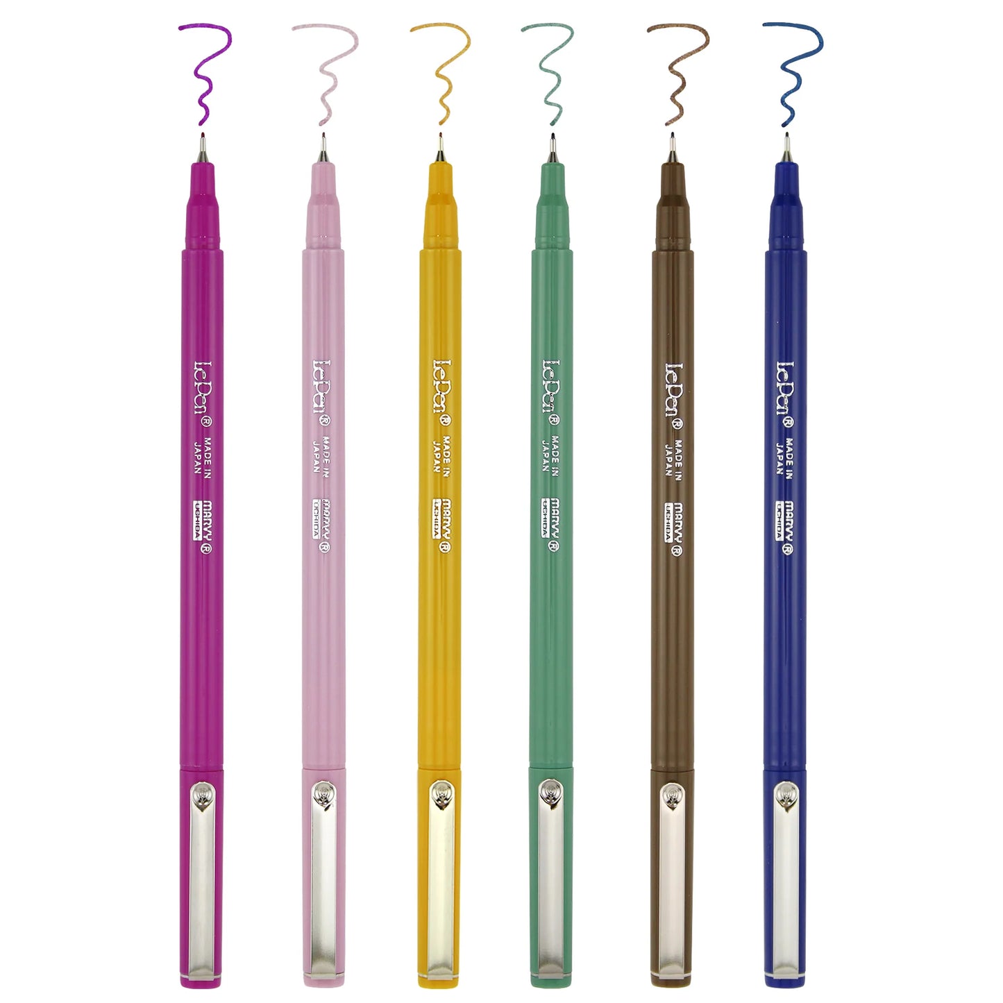 Le Pen Fineliners Retro Set 6pc