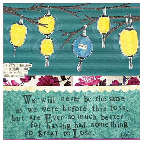 BEFORE THIS LOSS SYMPATHY GREETING CARD 5.5 x 5.5