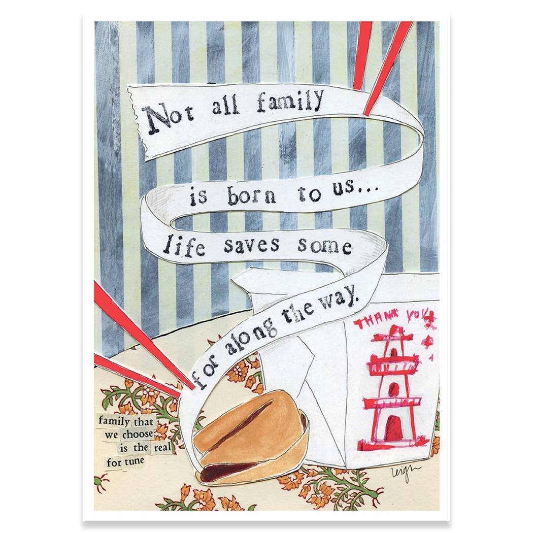 NOT ALL FAMILY SUPPORT GREETING CARD 4.5 x 6.25"