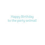 Giraffe Happy Birthday Card