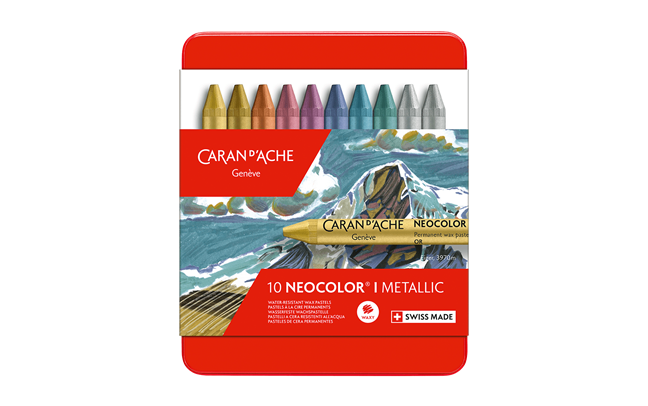 Caran d'Ache Neocolor I Metallic Wax Pastels
