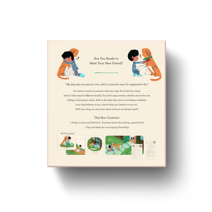 With My Dog - Picture Book and Plush Set about having and being a good friend.