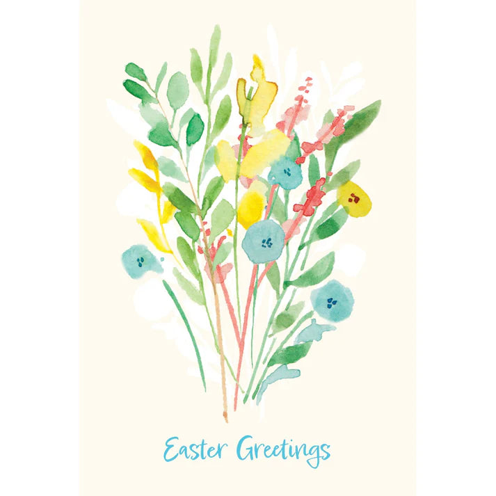 Watercolor Blossoms Easter Greetings