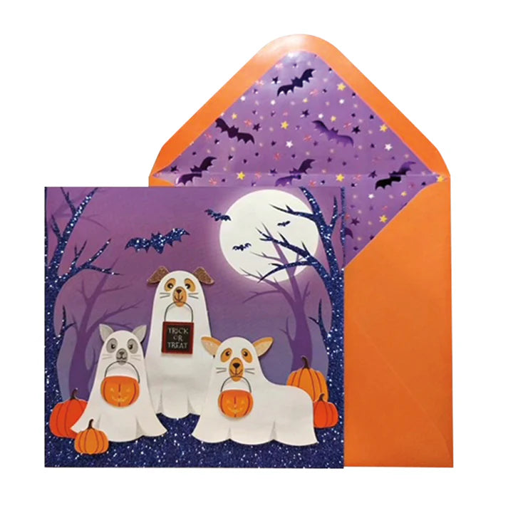 Ghost Animals - Halloween Greeting Card