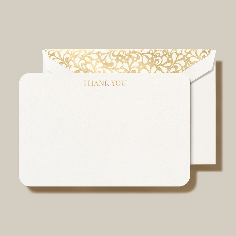 Rounded Corner Thank You Card