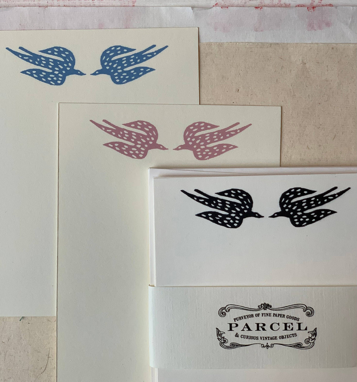 Papercut Speckled Birds Notecards