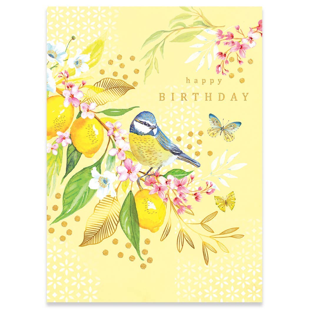 BLUEBIRD BIRTHDAY GREETING CARD 4.5 x 6.25