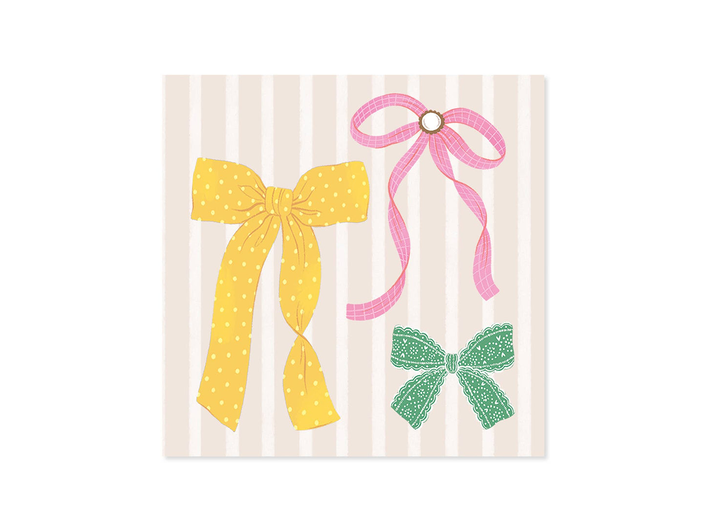 Birthday Card with Pop-up Bows & Rhinestone