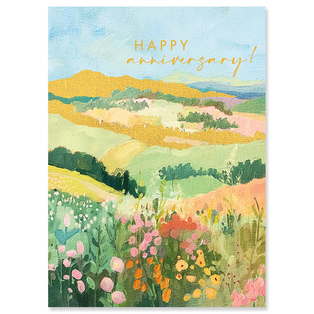 MORNING VIEW ANNIVERSARY GREETING CARD 4.5 x 6.25