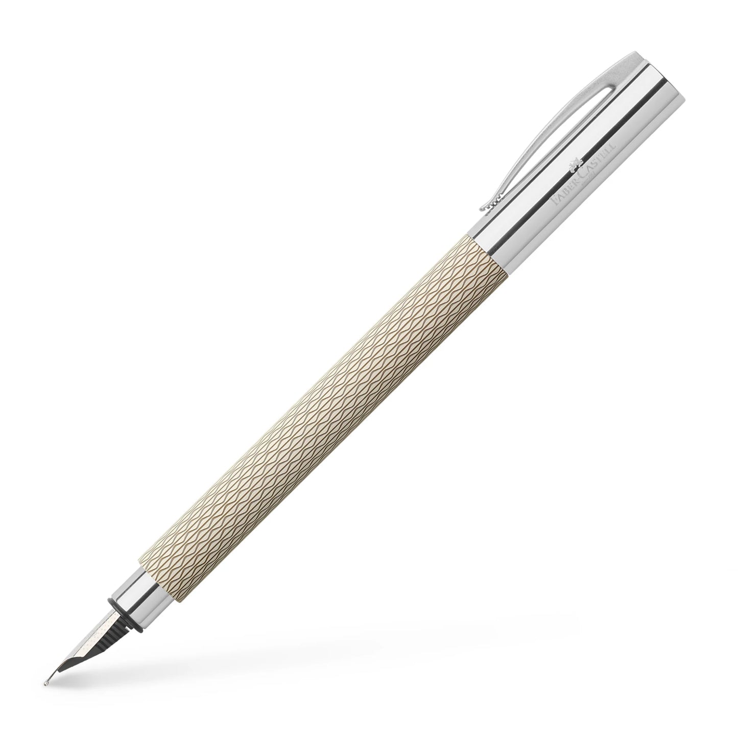 Faber-Castell Ambition OpArt Fountain Pen - White Sand - Medium Nib