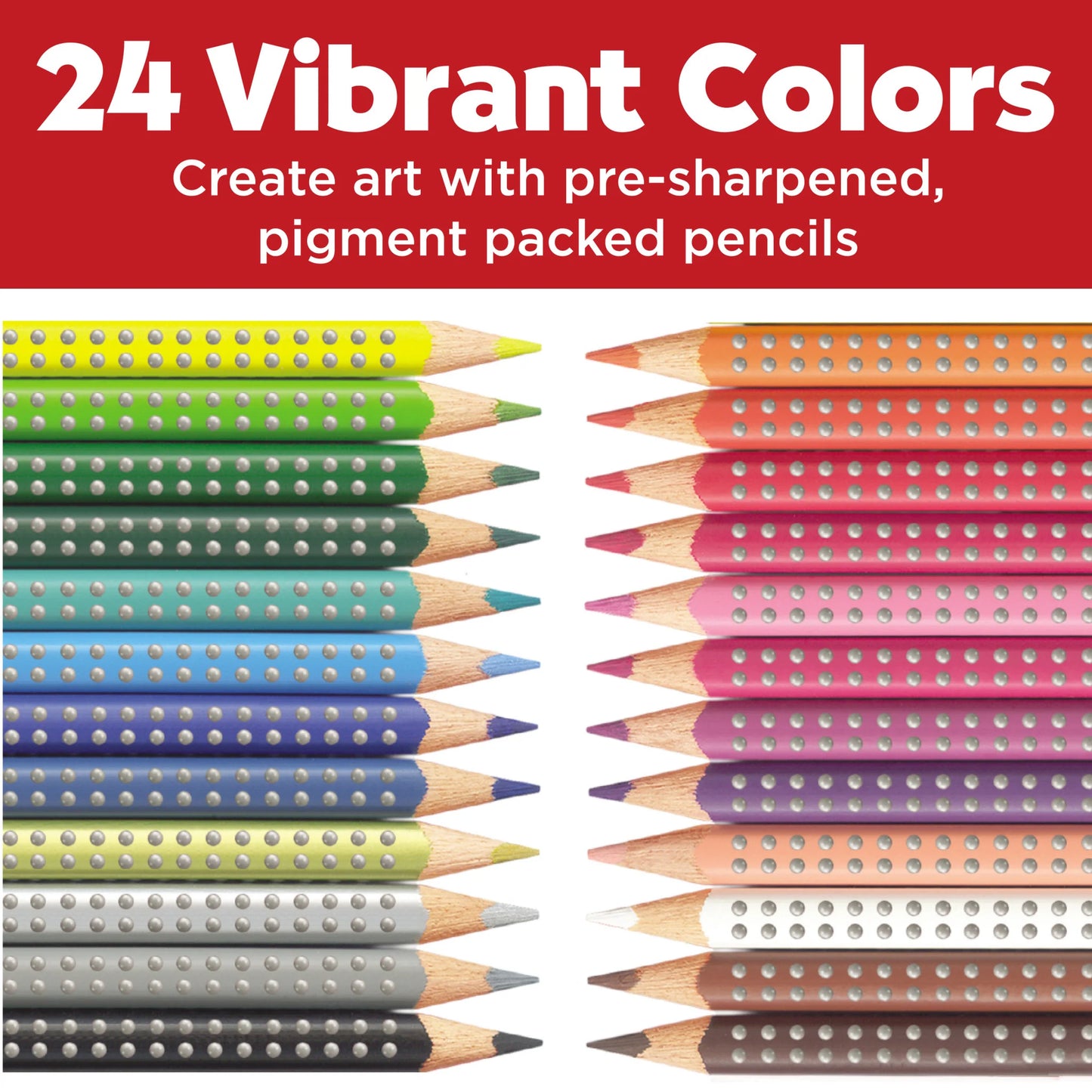 24 Grip Colored EcoPencils