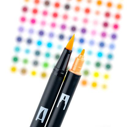 Dual Brush Pen Art Markers in 'Just Peachy', 6-Pack, perfect for artists and crafters. Available at your stationery store.