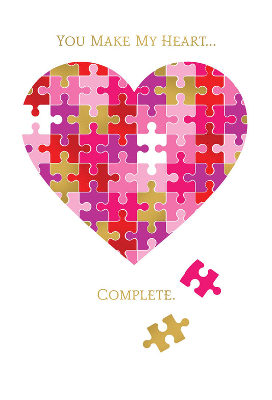 Valentine's Day Puzzle Pieces