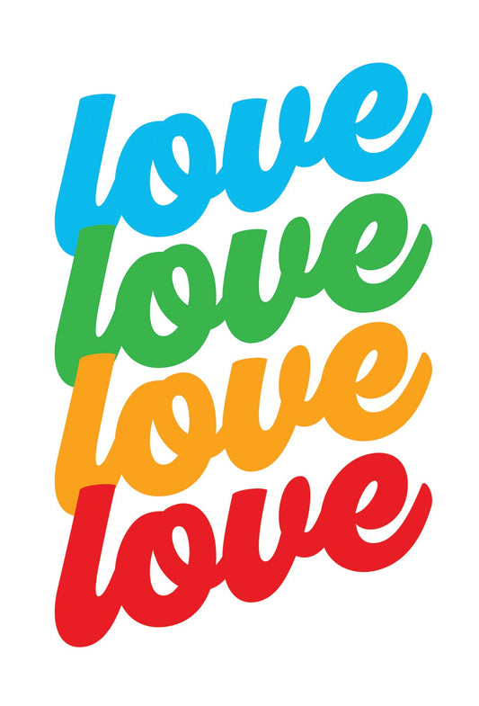 Valentine's Day Rainbow Love