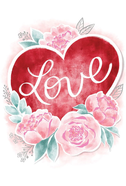 Valentine's Day Love Rose Hearts