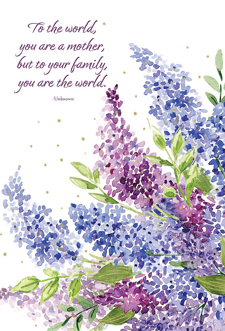 Mother's Day Watercolor Lilacs