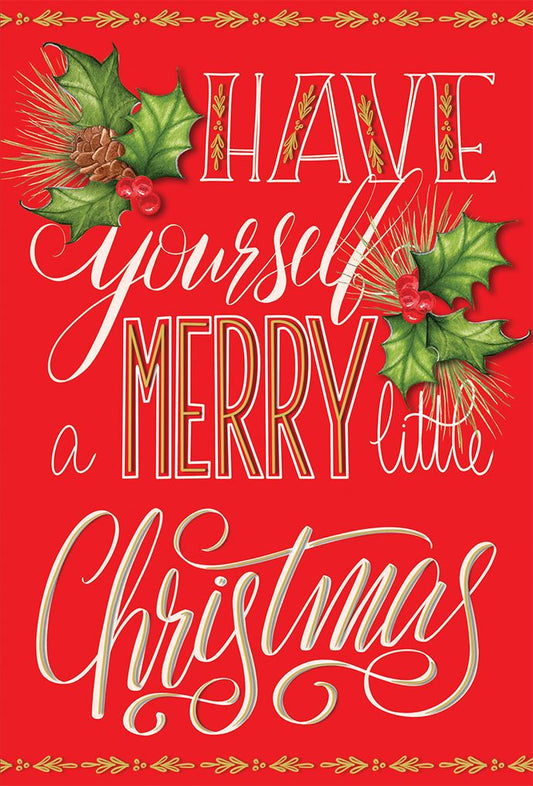 Christmas - Text On Red Siding