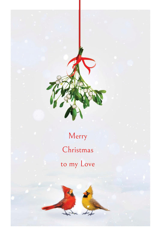 Christmas - One I Love Mistletoe Cardinals
