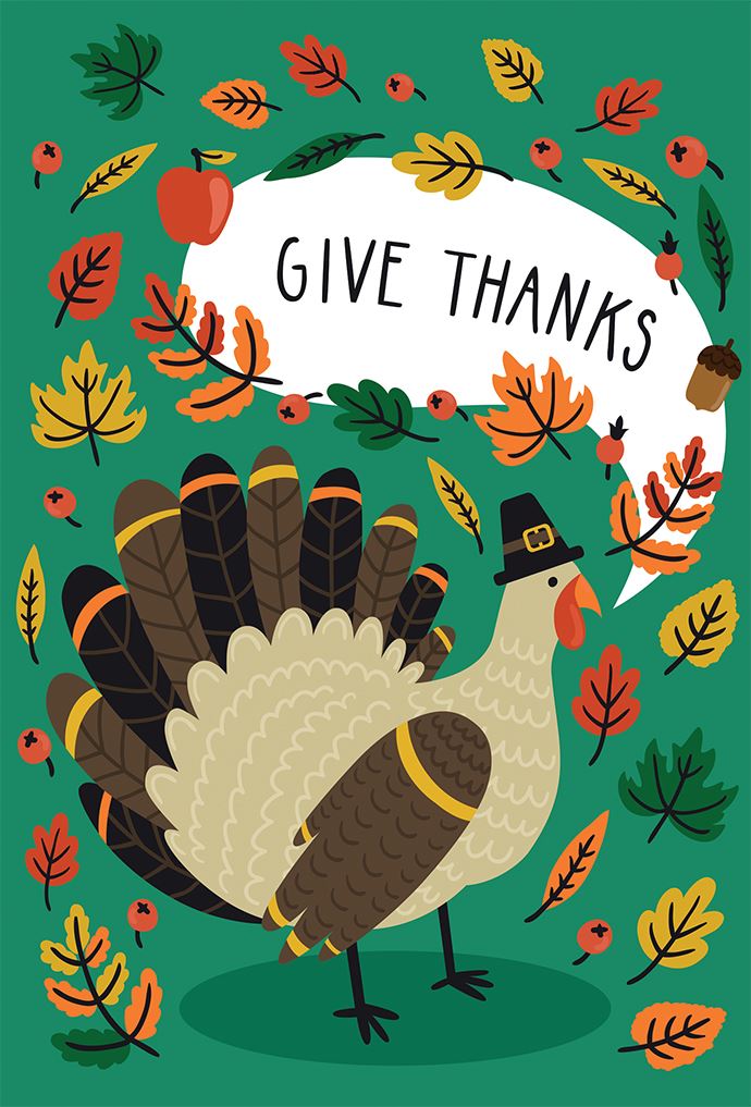 Thanksgiving - Give Thanks Turkey