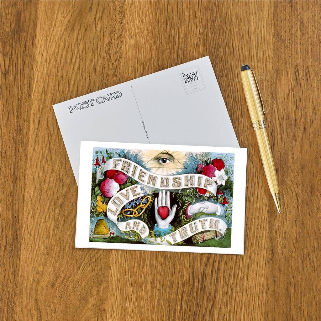 Postcard - Friendship, Love and Truth