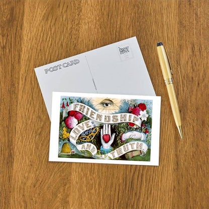 Postcard - Friendship, Love and Truth