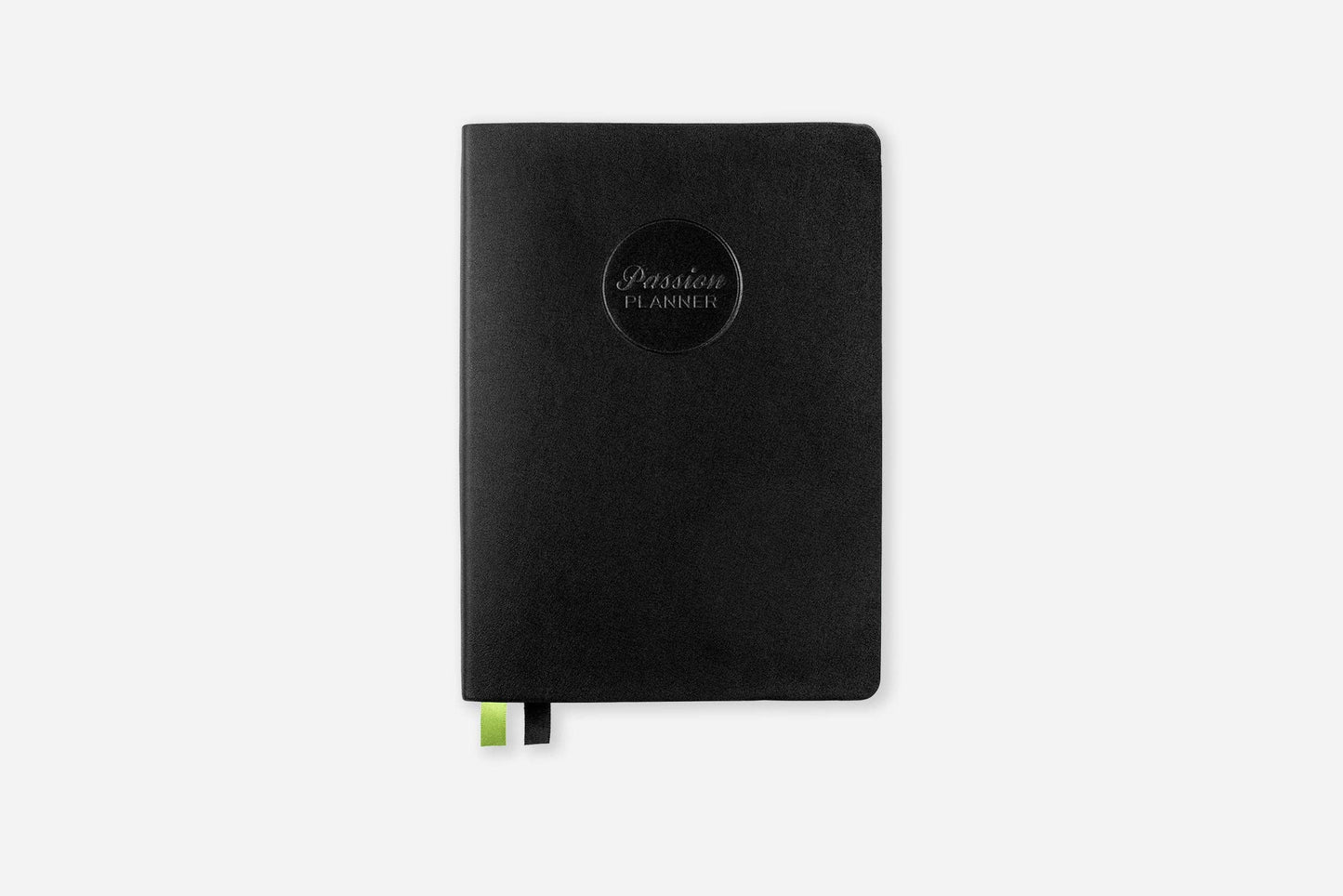 Weekly 2025 Planner Elite Black from stationery store, cover view showcasing sleek design for goal setting and productivity.