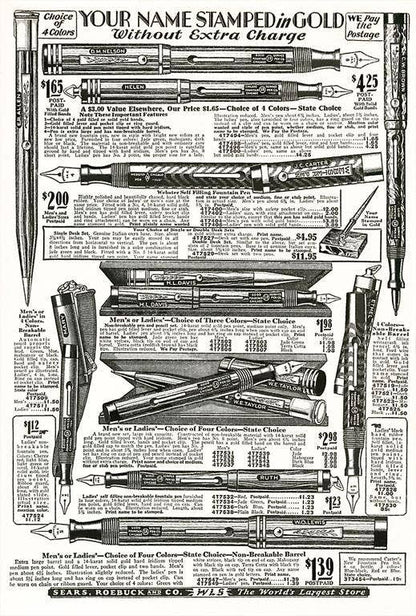 Postcard - Fountain Pen Catalog