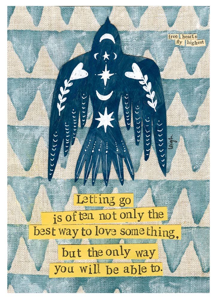 LETTING GO SUPPORT GREETING CARD 4.5 x 6.25"