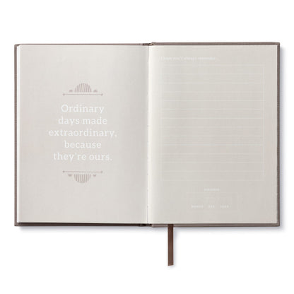 Open pages of 'Book - In This Moment' featuring a quote, available at our stationery store; a quality collection piece.