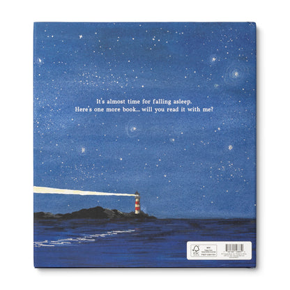 "One More Book Before Bed cover featuring a peaceful night sky, ideal addition to any stationery store, perfect bedtime read"