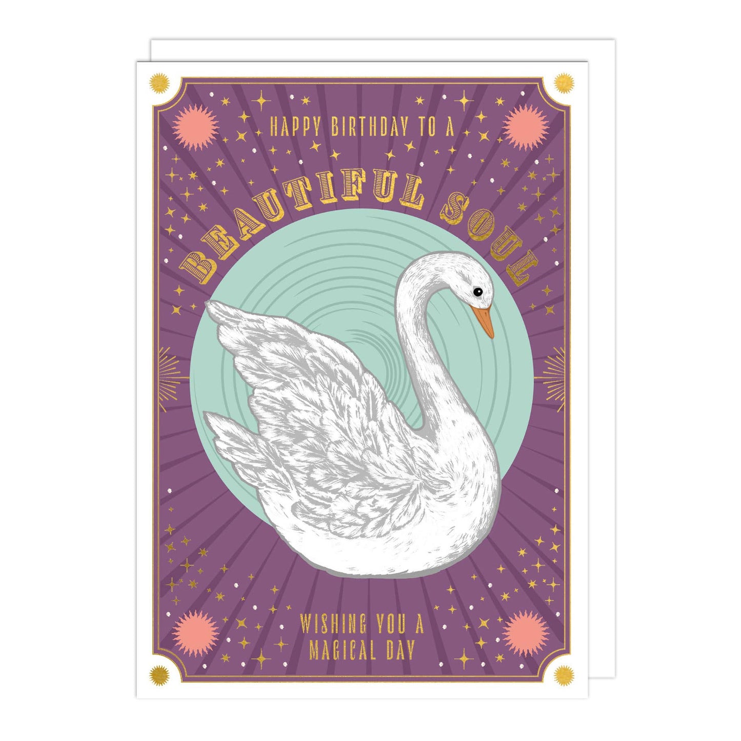 Swan Beautiful Soul Birthday Card