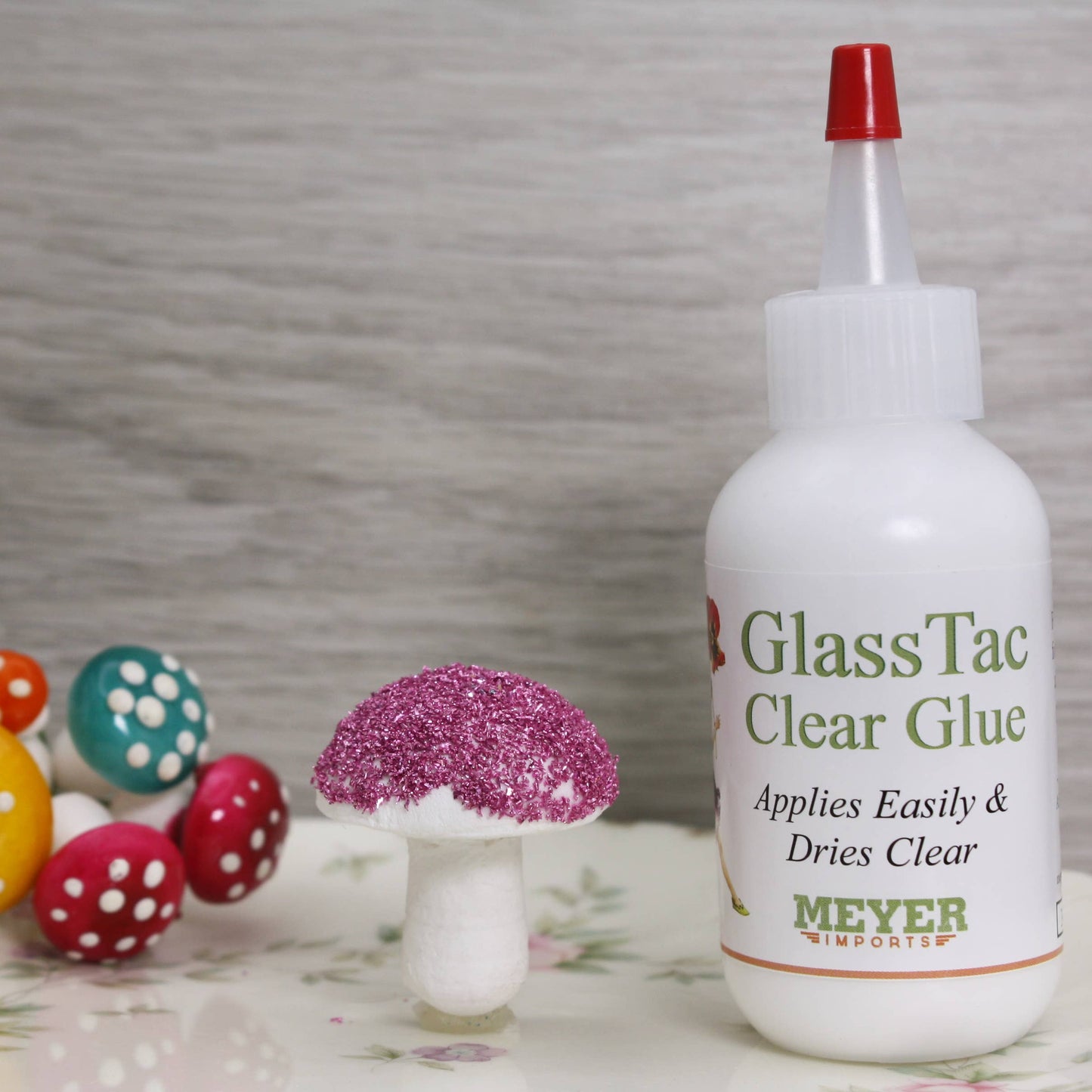 Glass-Tac Clear - Glass Glitter Glue - 2oz Bottle #310-0001