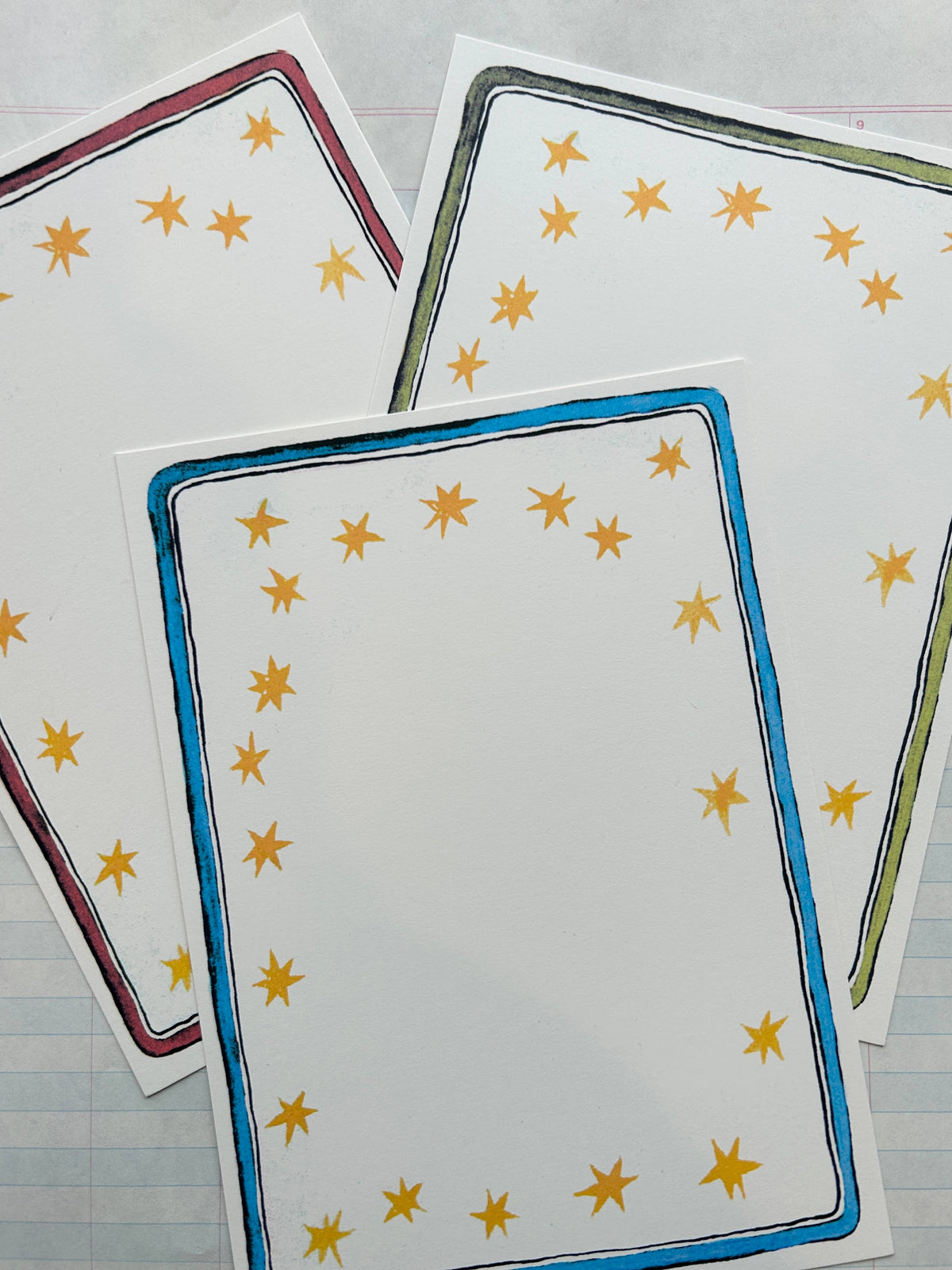 Star & Ribbon Frame Stationery Set