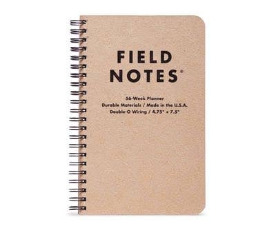 56-Week Planner with durable chipboard cover and double-O wire binding available at stationery store