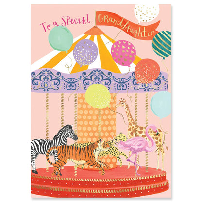 CAROUSEL GRANDDAUGHTER | LOUISE TILER BIRTHDAY CARD