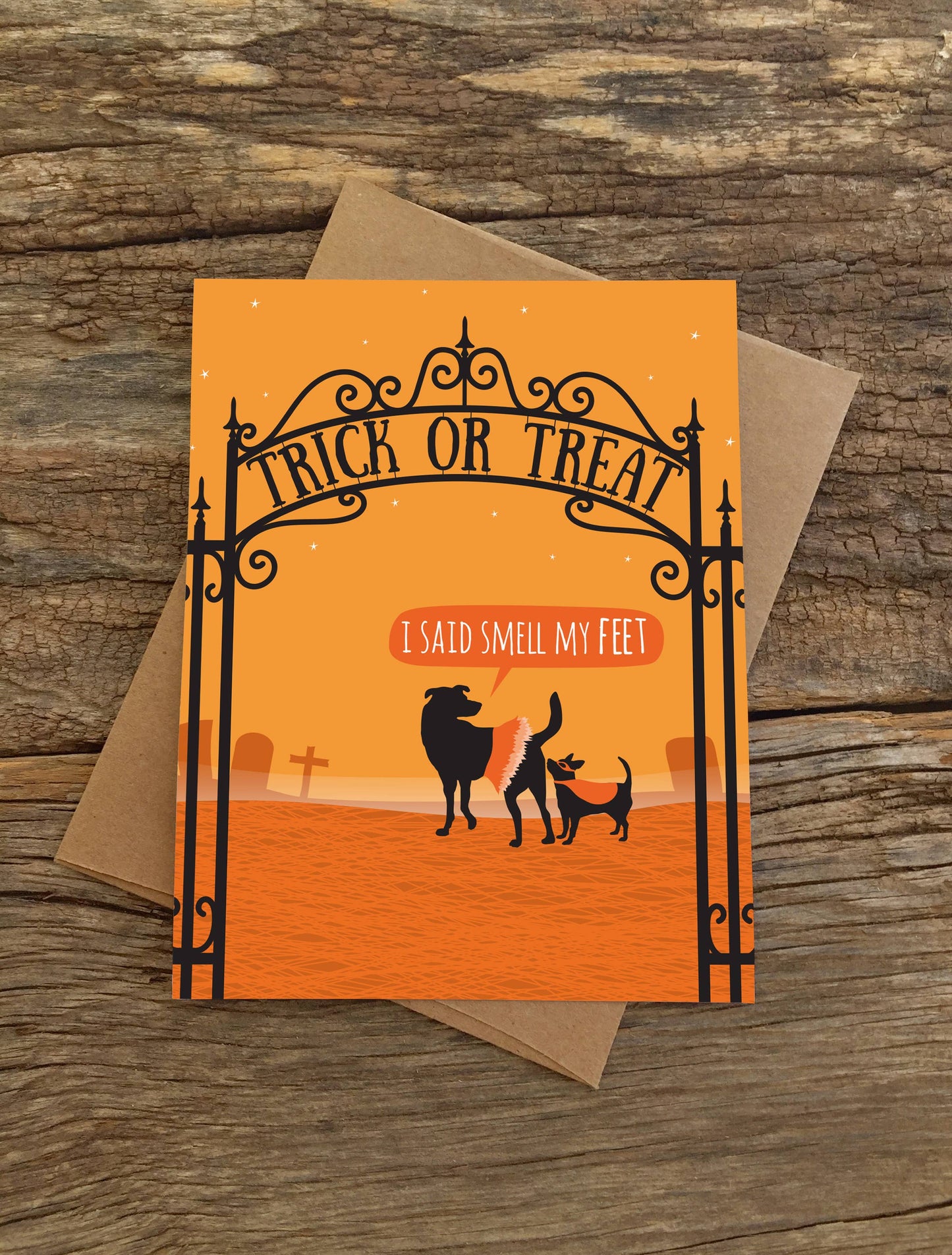 Smell My Feet Halloween Card