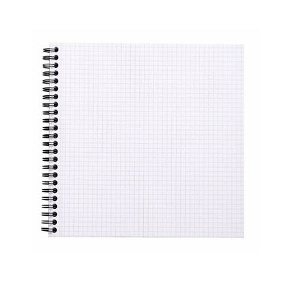 Rhodia Reverse Book 8.25 x 8.25 with graph paper, spiral bound for versatile use, available at stationery store. Perfect for clean removal.