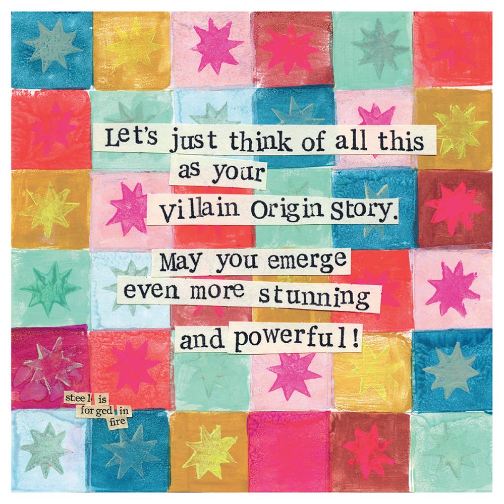 ORIGIN STORY SUPPORT GREETING CARD 5.5 x 5.5"