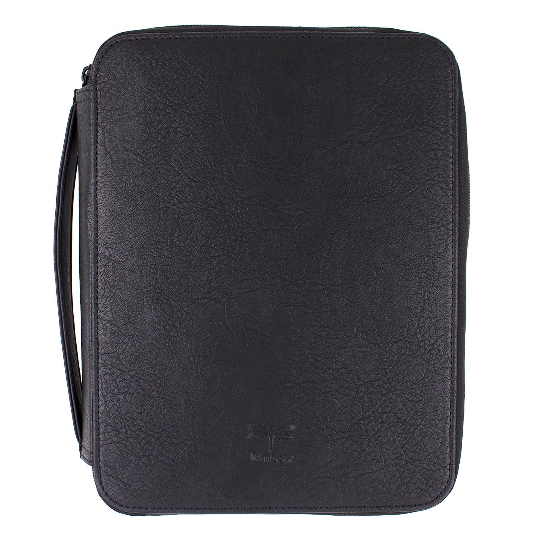 Zippered black marker storage case with handle, perfect for organizing Tombow stationery products in a stationery store.