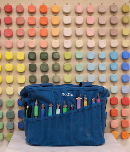 Soolla Studio Artist Bag, Blueberry Bliss, Pottery Tool Bag