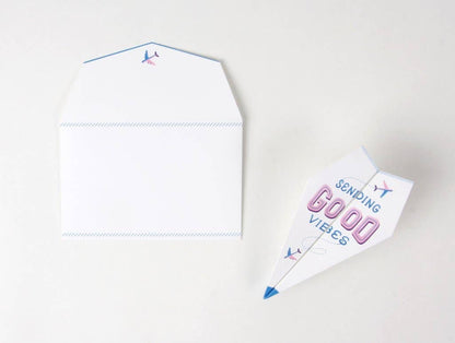 Paper Airplane Pop-Up Card