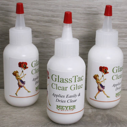 Glass-Tac Clear - Glass Glitter Glue - 2oz Bottle #310-0001