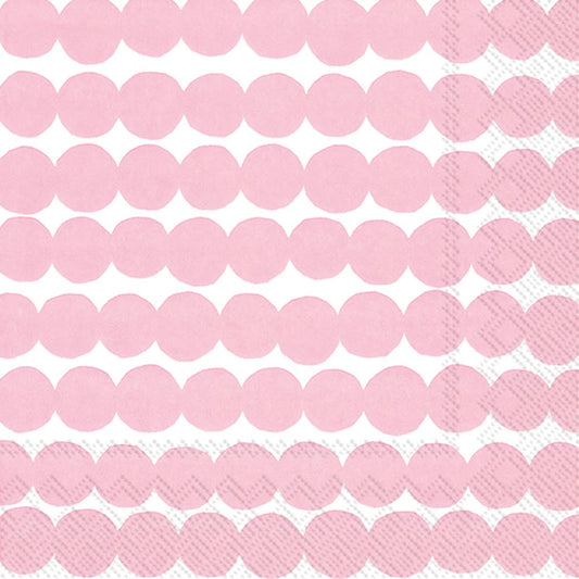 Paper Lunch Napkin 20 Ct Rasymatto White Rose Marimekko
