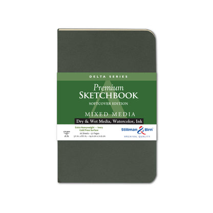 Stillman & Birn Ivory Mixed Media Journal, Delta Series - Premium Sketchbook for dry and wet media, available at stationery store.